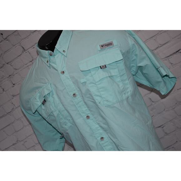 Columbia PFG Performance Fishing Gear Shirt Mens Size Large Bahama Nylon - Picture 7 of 7